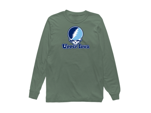 Upper Iowa Stealie Premium Unisex Long-Sleeve — Design: Upper Iowa University — Light Green
