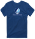 Upper Iowa Stealie Premium Unisex T-Shirt — Design: Upper Iowa University — Navy