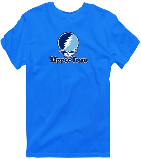 Upper Iowa Stealie Premium Unisex T-Shirt — Design: Upper Iowa University — Royal