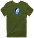 Upper Iowa Stealie Premium Unisex T-Shirt — Design: Upper Iowa University — Military Green