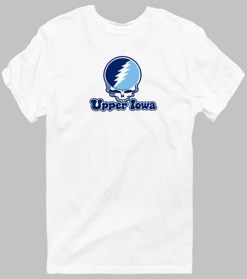 Upper Iowa Stealie Premium Unisex T-Shirt — Design: Upper Iowa University — White