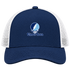 Upper Iowa Stealie Premium Unisex Trucker Cap — Design: Upper Iowa University — Navy/White