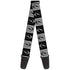 Grateful Dead - Guitar Strap - Steal Your Face Blocks Black White-Gray Black - StealieShop