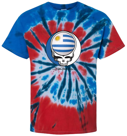 Uruguay FIFA World Cup Stealie Tie-Dye T-Shirt