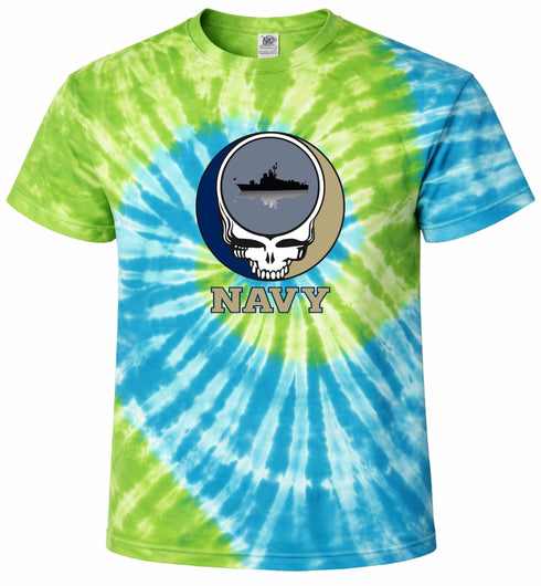 US Naval Academy Stealie Tie-Dye T-Shirt