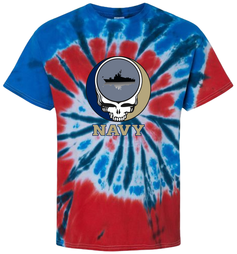 US Naval Academy Stealie Tie-Dye T-Shirt