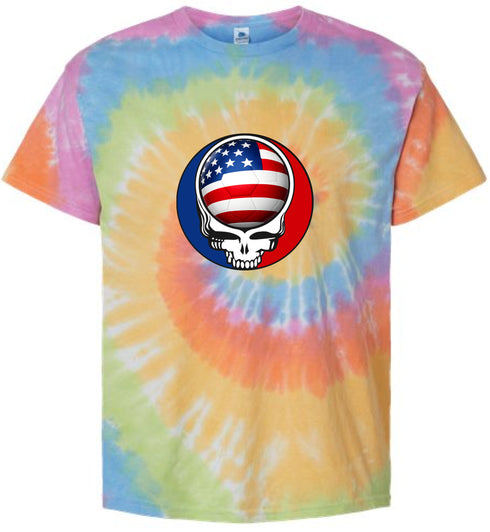 USA FIFA World Cup Stealie Tie-Dye T-Shirt
