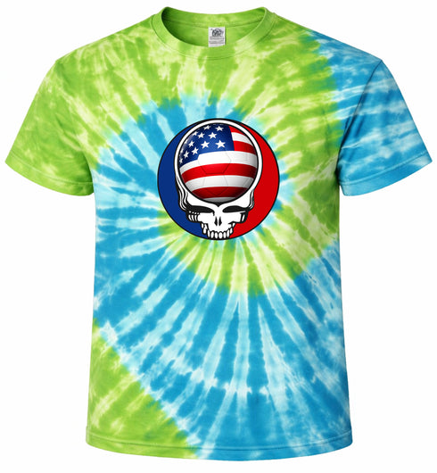 USA FIFA World Cup Stealie Tie-Dye T-Shirt