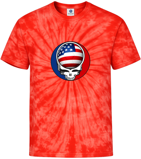 USA FIFA World Cup Stealie Tie-Dye T-Shirt