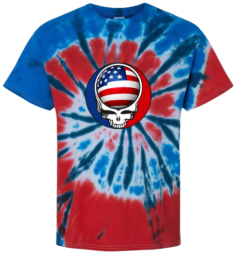 USA FIFA World Cup Stealie Tie-Dye T-Shirt