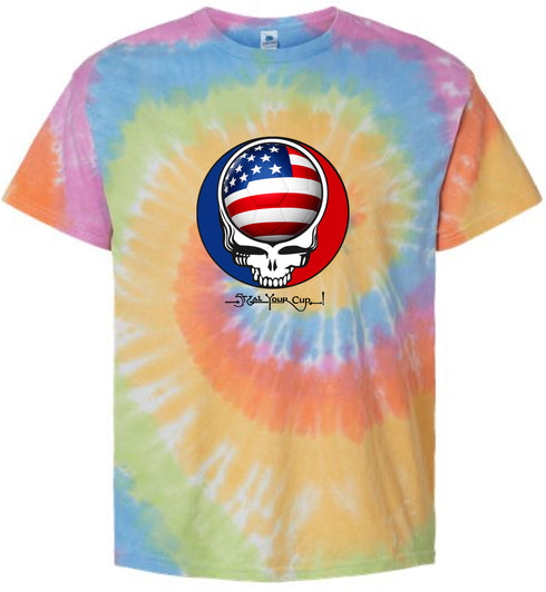 USA FIFA World Cup Stealie Tie-Dye T-Shirt