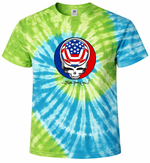 USA FIFA World Cup Stealie Tie-Dye T-Shirt