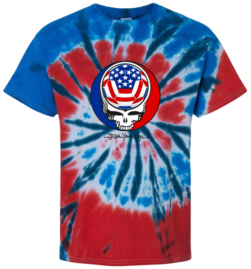 USA FIFA World Cup Stealie Tie-Dye T-Shirt