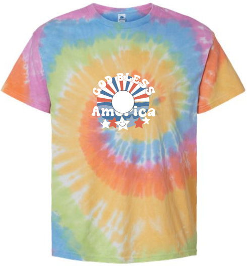 USA Stealie Tie-Dye T-Shirt