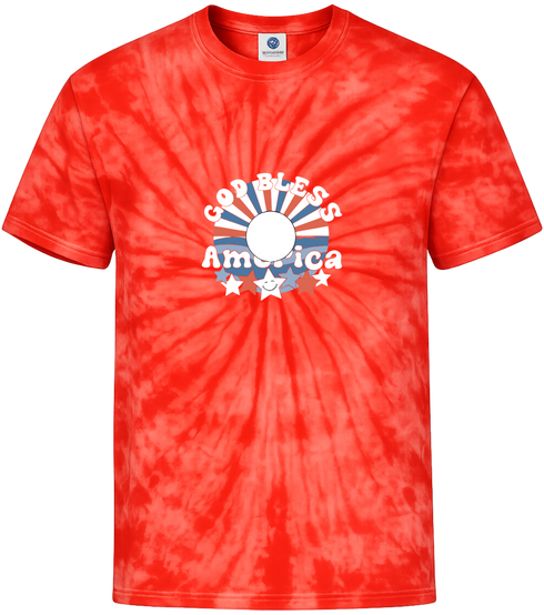 USA Stealie Tie-Dye T-Shirt