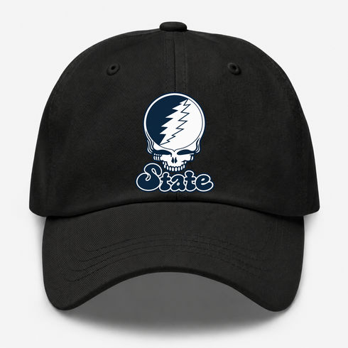 Utah Stealie Premium Unisex Dad Hat — Design: Utah State University — Black