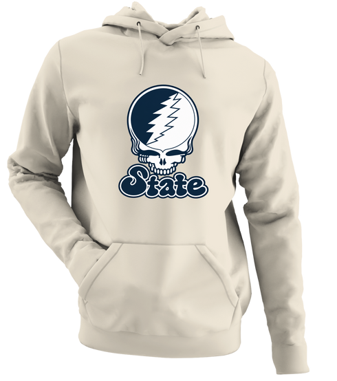 Utah Stealie Premium Unisex Hoodie — Design: Utah State University — Sand