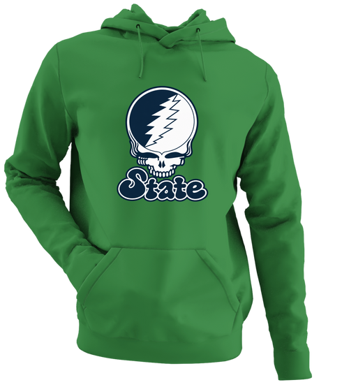 Utah Stealie Premium Unisex Hoodie — Design: Utah State University — Irish Green