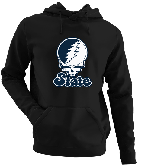 Utah Stealie Premium Unisex Hoodie — Design: Utah State University — Black