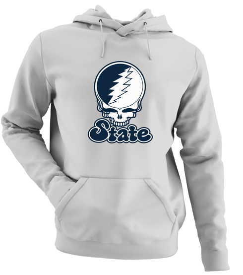 Utah Stealie Premium Unisex Hoodie — Design: Utah State University — Sport Grey
