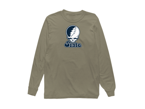 Utah Stealie Premium Unisex Long-Sleeve — Design: Utah State University — Sandstone