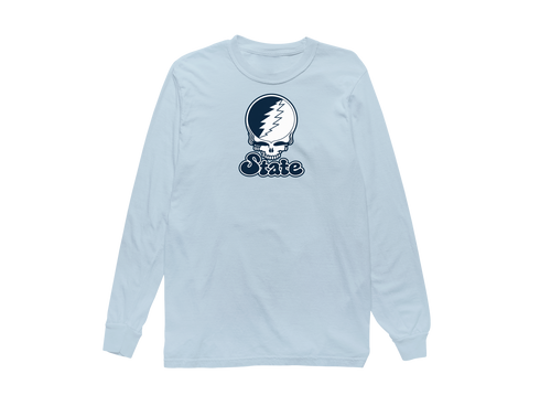Utah Stealie Premium Unisex Long-Sleeve — Design: Utah State University — Chambray