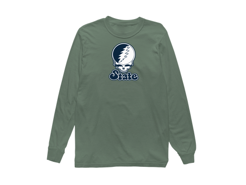 Utah Stealie Premium Unisex Long-Sleeve — Design: Utah State University — Light Green