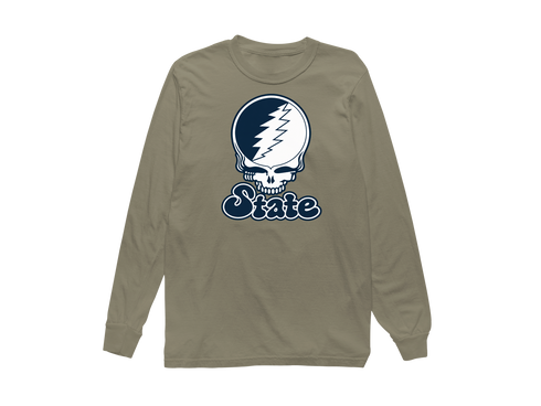 Utah Stealie Premium Unisex Long-Sleeve — Design: Utah State University — Sandstone