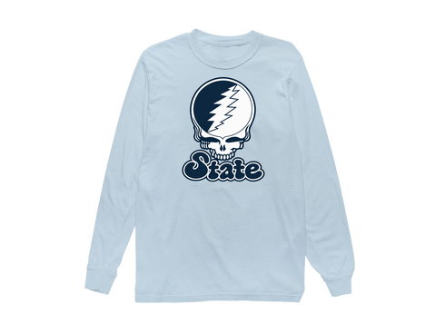 Utah Stealie Premium Unisex Long-Sleeve — Design: Utah State University — Chambray