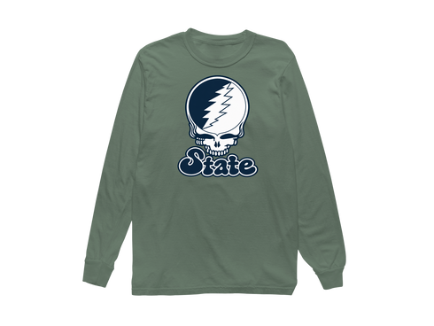 Utah Stealie Premium Unisex Long-Sleeve — Design: Utah State University — Light Green
