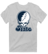Utah Stealie Premium Unisex T-Shirt — Design: Utah State University — Sport Grey
