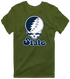 Utah Stealie Premium Unisex T-Shirt — Design: Utah State University — Military Green