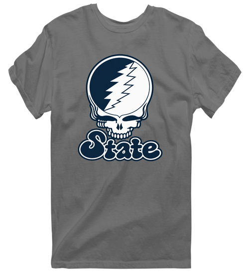 Utah Stealie Premium Unisex T-Shirt — Design: Utah State University — Charcoal
