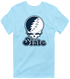 Utah Stealie Premium Unisex T-Shirt — Design: Utah State University — Light Blue