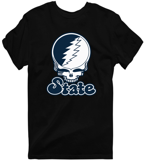 Utah Stealie Premium Unisex T-Shirt — Design: Utah State University — Black