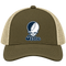 Utah Stealie Premium Unisex Trucker Cap — Design: Utah State University — Moss/Khaki