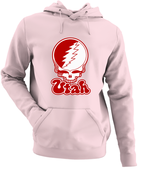 Utah Stealie Premium Unisex Hoodie — Design: Utah University of — Light Pink
