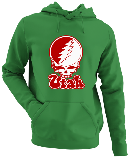 Utah Stealie Premium Unisex Hoodie — Design: Utah University of — Irish Green