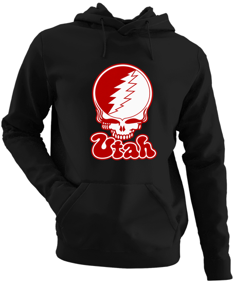 Utah Stealie Premium Unisex Hoodie — Design: Utah University of — Black