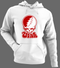Utah Stealie Premium Unisex Hoodie — Design: Utah University of — White/Grey