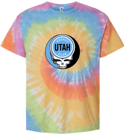 Utah Hockey Club Stealie Tie-Dye T-Shirt
