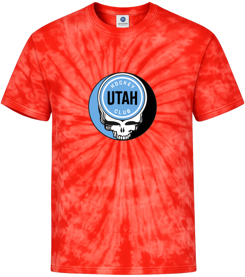 Utah Hockey Club Stealie Tie-Dye T-Shirt