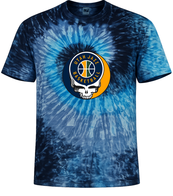 Utah Jazz Stealie Tie-Dye T-Shirt