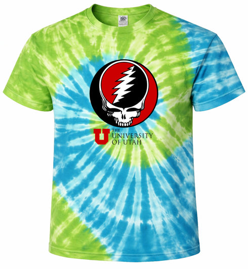 University of Utah Stealie Tie-Dye T-Shirt