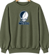 Utah Stealie Premium Unisex Crewneck — Design: Utah State University — Military Green