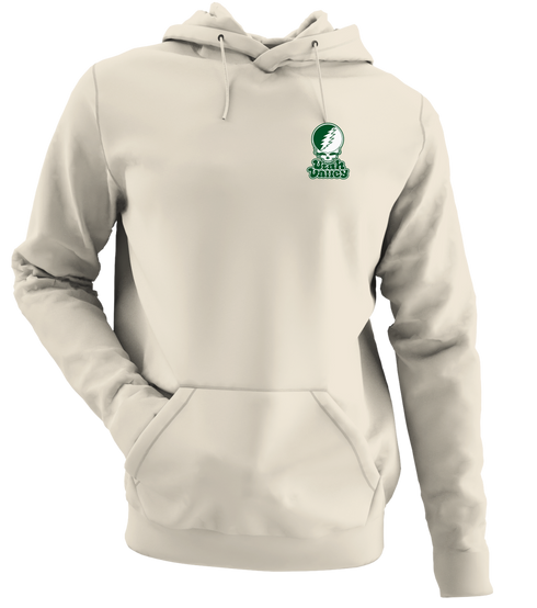 Utah Valley Stealie Premium Unisex Hoodie — Design: Utah Valley University — Sand