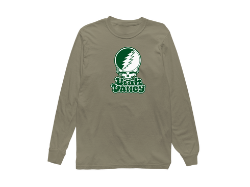 Utah Valley Stealie Premium Unisex Long-Sleeve — Design: Utah Valley University — Sandstone