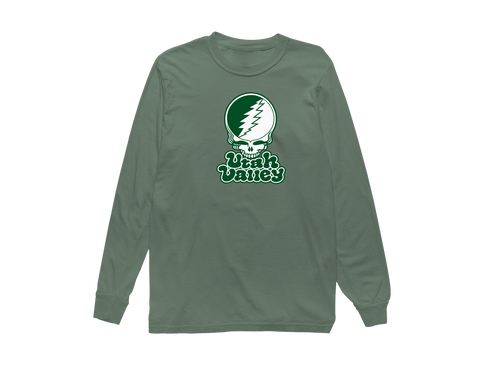 Utah Valley Stealie Premium Unisex Long-Sleeve — Design: Utah Valley University — Light Green