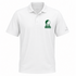 Utah Valley Stealie Premium Unisex Polo — Design: Utah Valley University — White