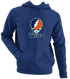 Utica Stealie Premium Unisex Hoodie — Design: Utica College — Navy